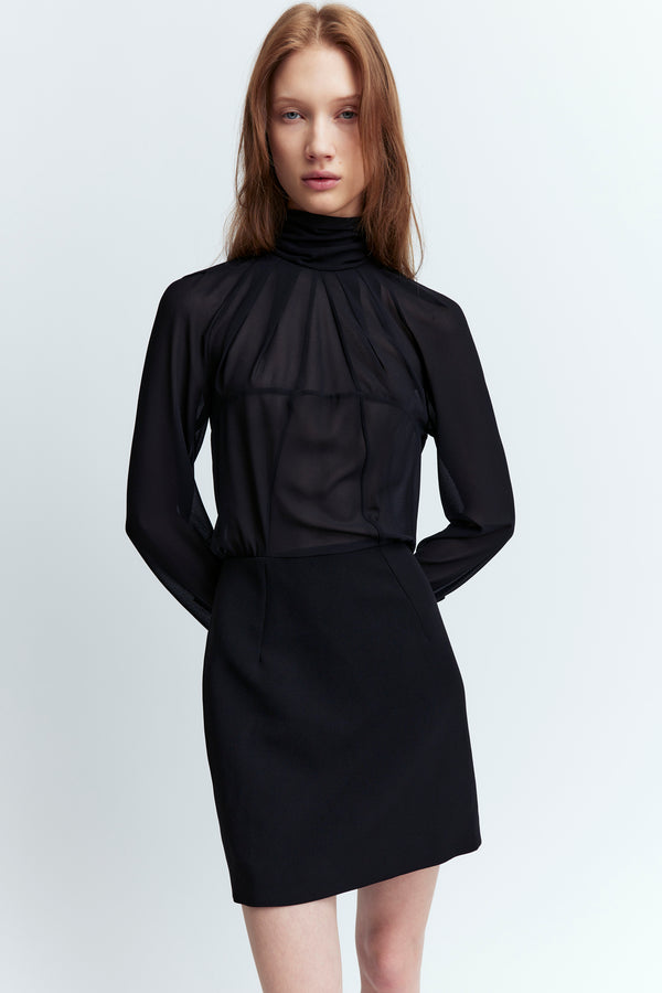 Sig Mini Dress in Georgette