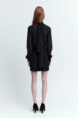 Sig Mini Dress in Georgette