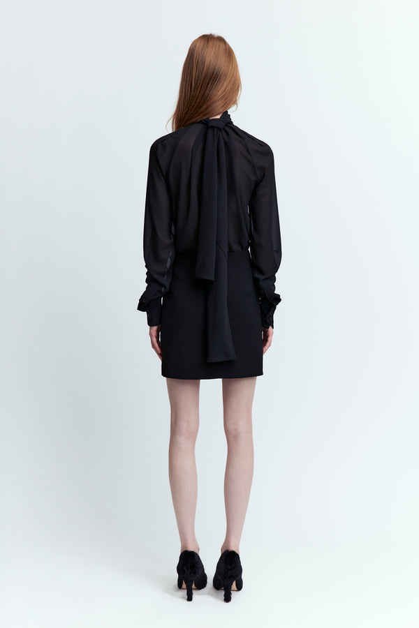 Sig Mini Dress in Georgette