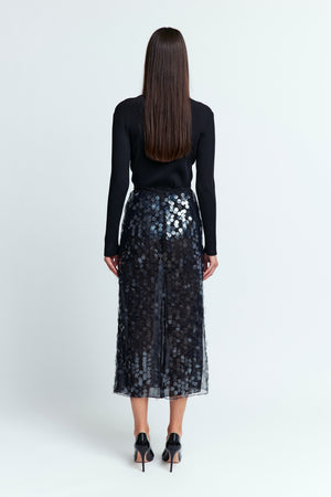 Dia Midi Skirt in Sequin