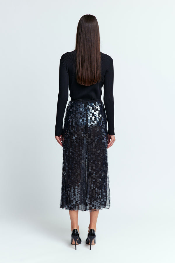Dia Midi Skirt in Sequin