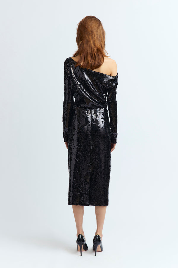 Danae Midi Dress in Sequin