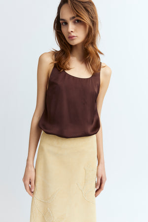 Gilda Top in Satin