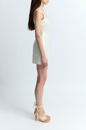 Sior Dress in Linen Sequin
