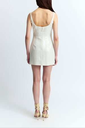 Sior Dress in Linen Sequin