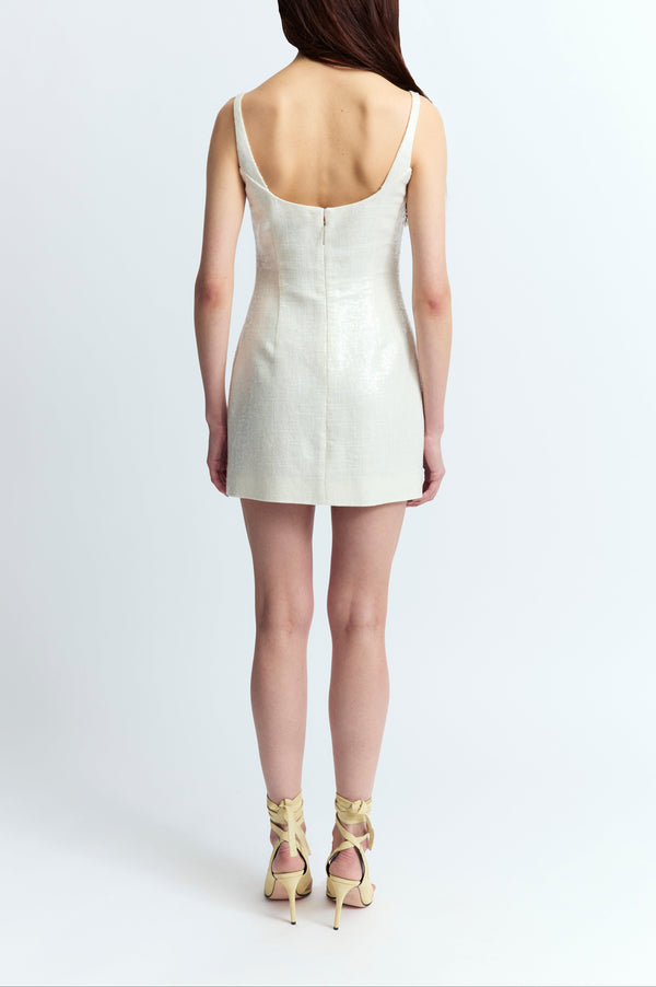 Sior Dress in Linen Sequin