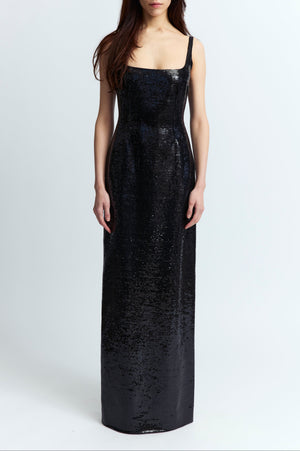 Electra Gown in Linen Sequin