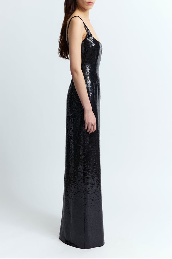 Electra Gown in Linen Sequin