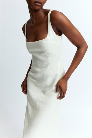 Electra Gown in Linen Sequin