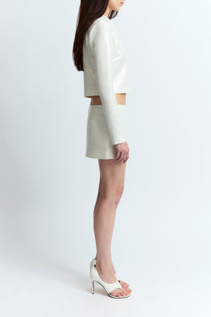 Keid Cardigan in Linen Sequin
