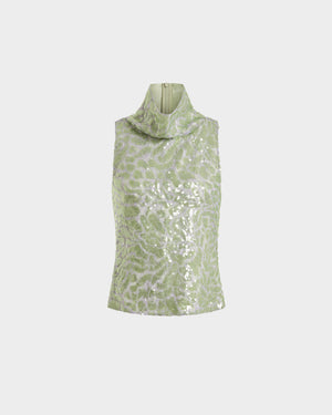 Acari Top in Lace Sequin