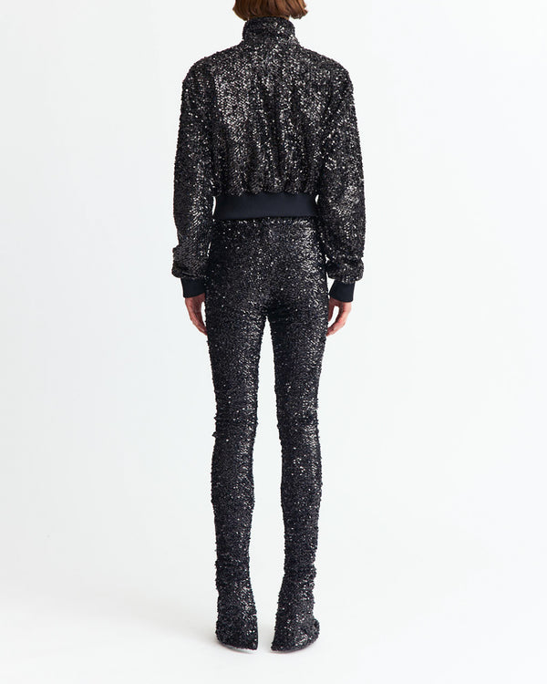 Azra Trouser in Textured Sequin