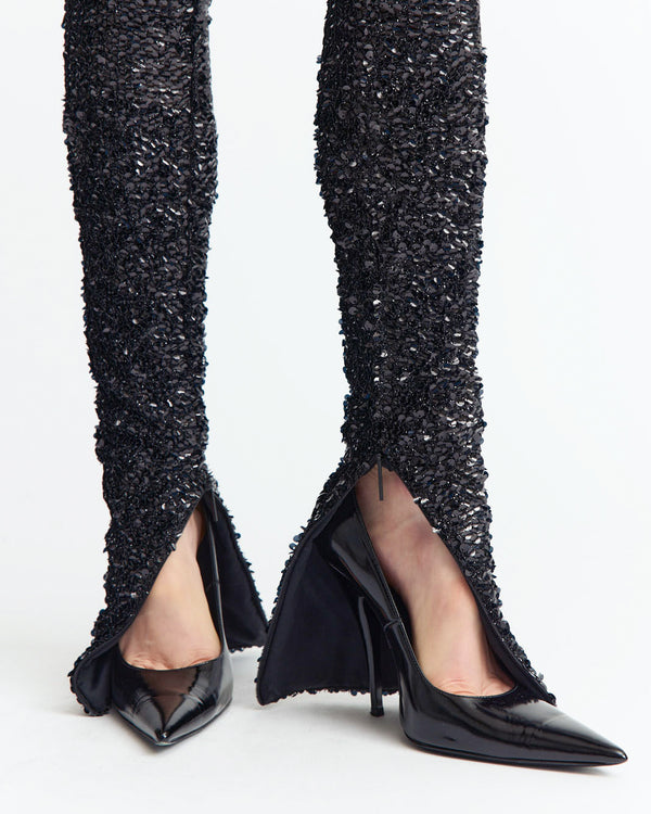 Azra Trouser in Textured Sequin