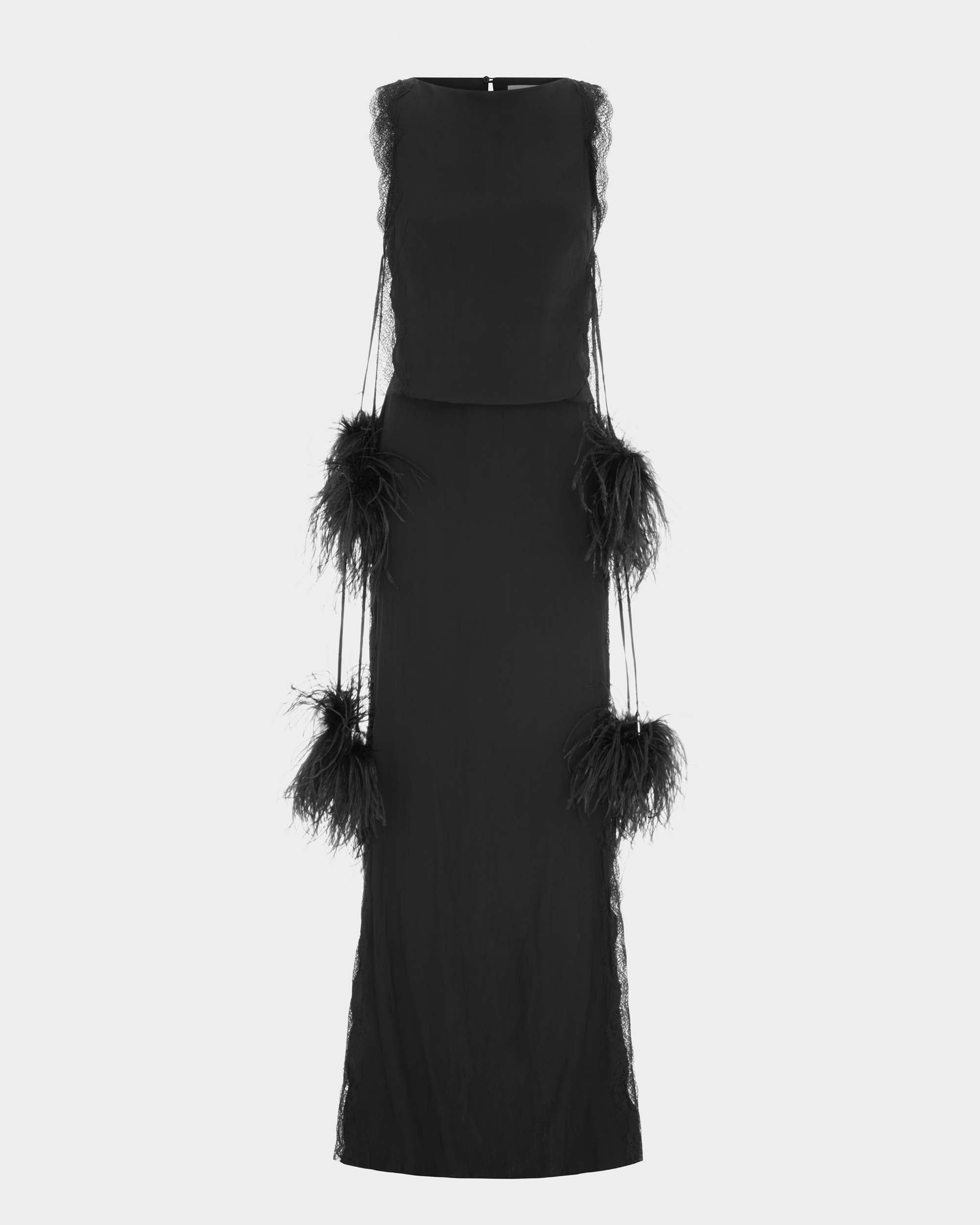 16 arlington black feather dress Gabby Gown in Satin Monroe's 'Happy Birthday Mr 100% ostrich feathers Jesses Size:XL (US 18)