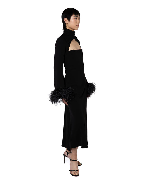 Odessa Midi Dress in Crepe