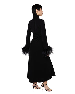 Odessa Midi Dress in Crepe