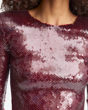 Loida Top in Sequin