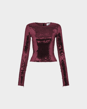 Loida Top in Sequin