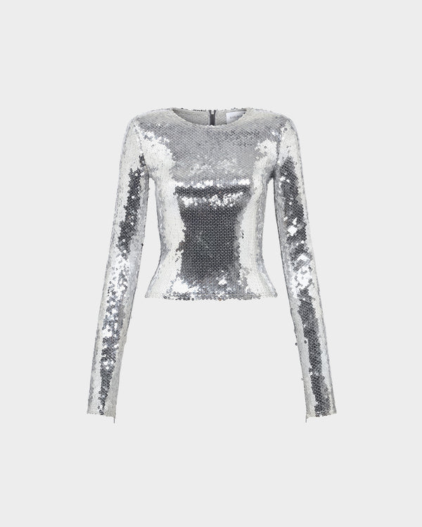 Loida Top in Sequin