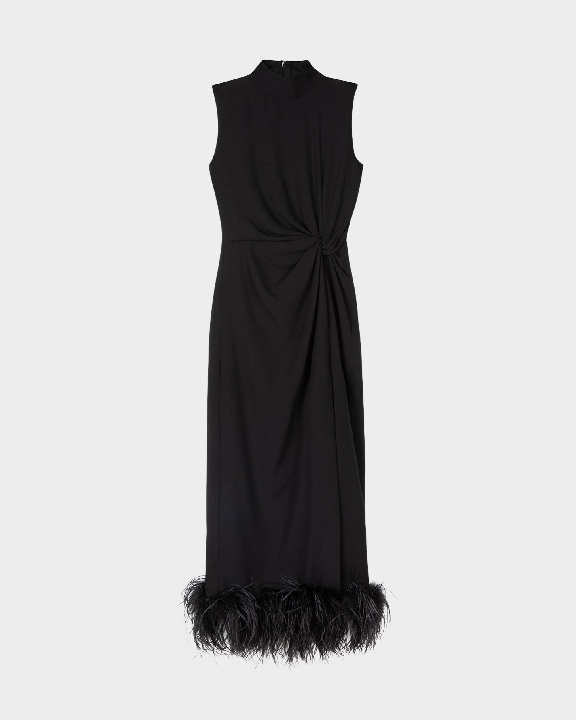 16arlington black dress 16Arlington Hodi Mini Dress in Georgette