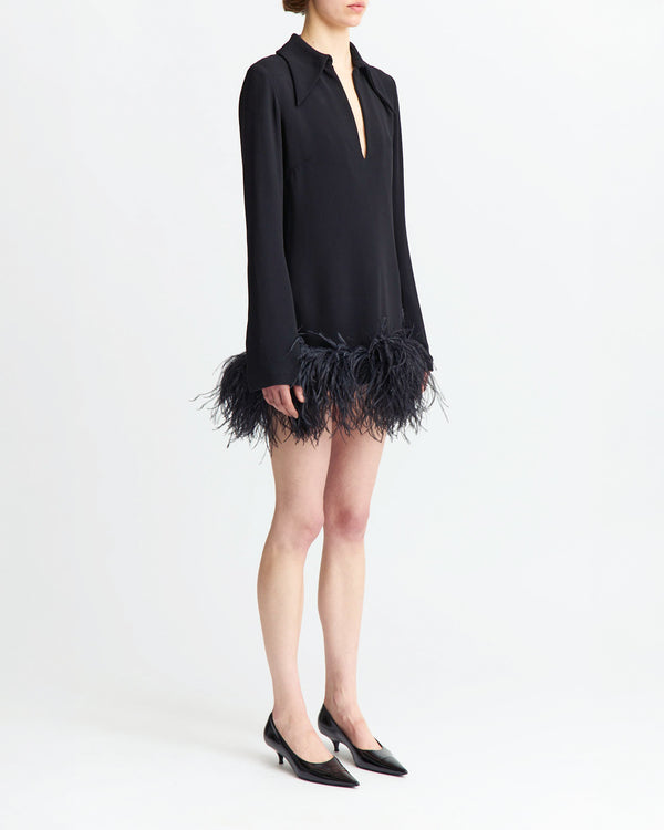 Michele Mini Dress in Crepe