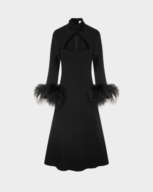 Odessa Midi Dress in Crepe