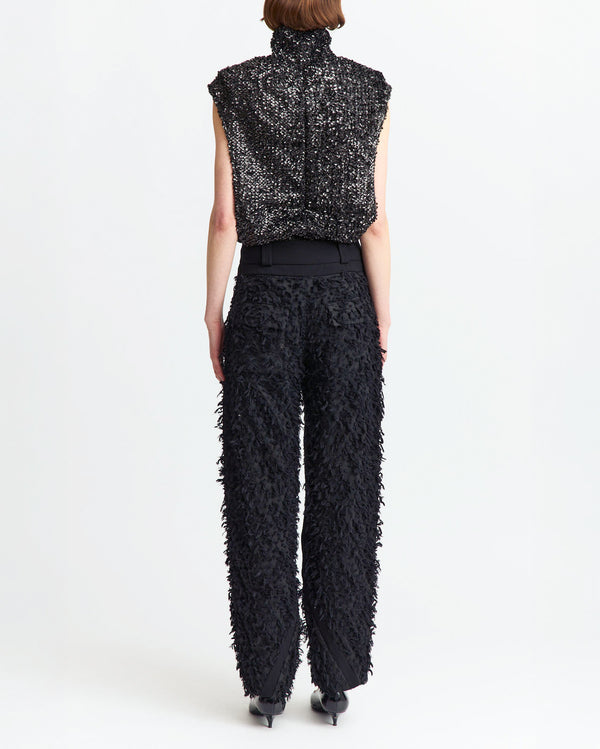 Pola Trouser in Textured Cotton