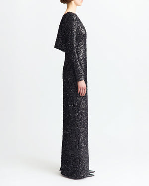 Reta Gown in Textured Sequin