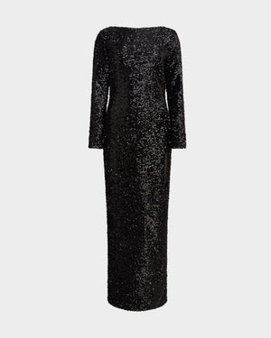 Reta Gown in Textured Sequin