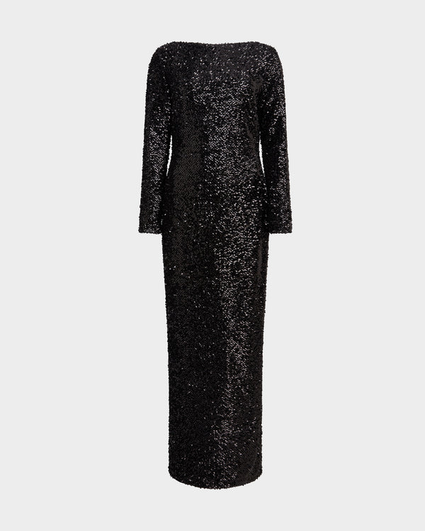 Reta Gown in Textured Sequin