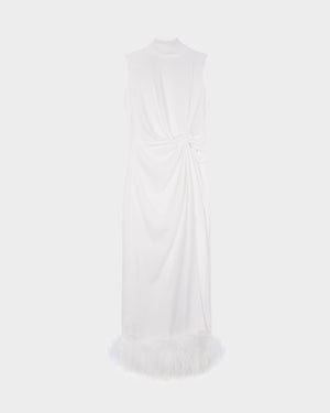 Maika Midi Dress in Crepe