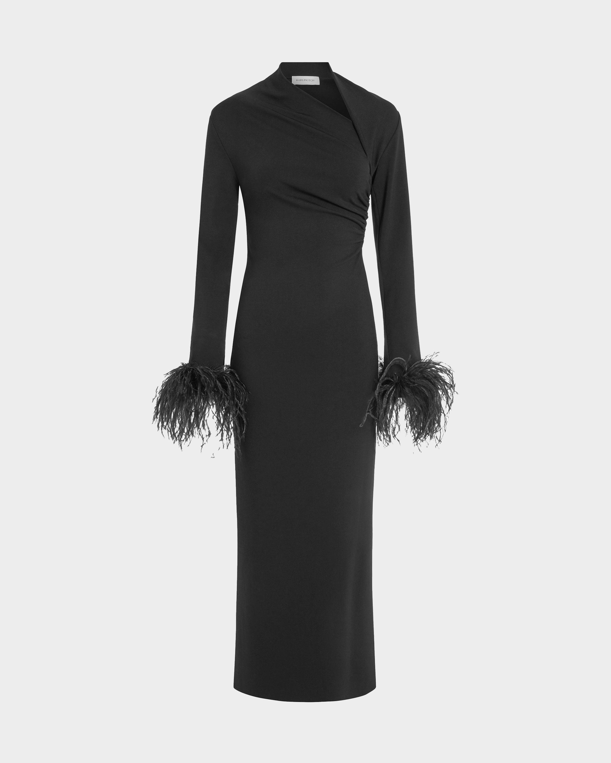 16arlington dress black Yola Midi in Punto The minimalist design is Flat (0-1 inch) Black 100% Cotton Button-Down Length:58