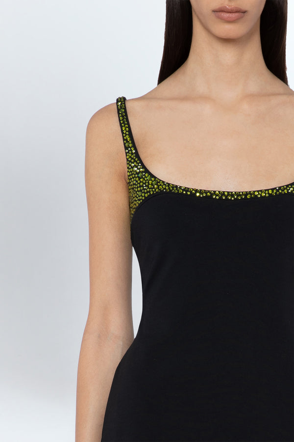 Bria Mini Dress In Apple Glass Embellishment