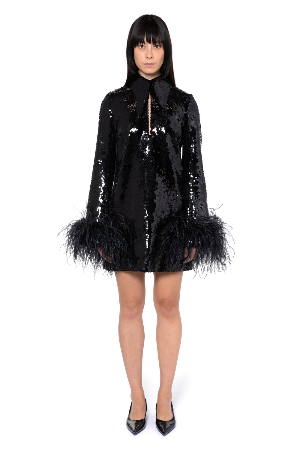 Michelle Mini Dress In Black Sequin