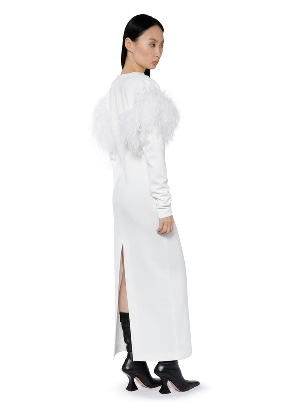 Runa Midi Dress In White