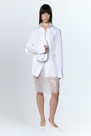 Delta Midi Skirt In Brina Frost Film Sequin