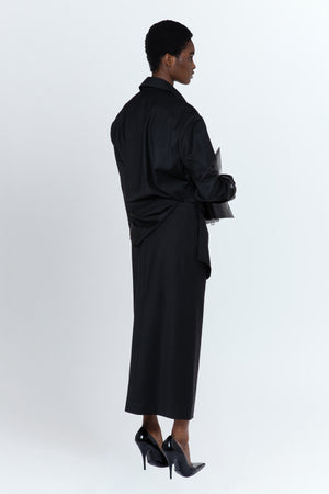 Zure Midi Skirt In Nero Tailoring