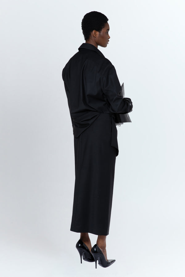 Zure Midi Skirt In Nero Tailoring