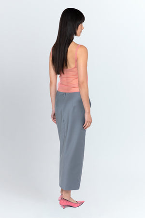 Zure Midi Skirt In Grigio Piombo Tailoring