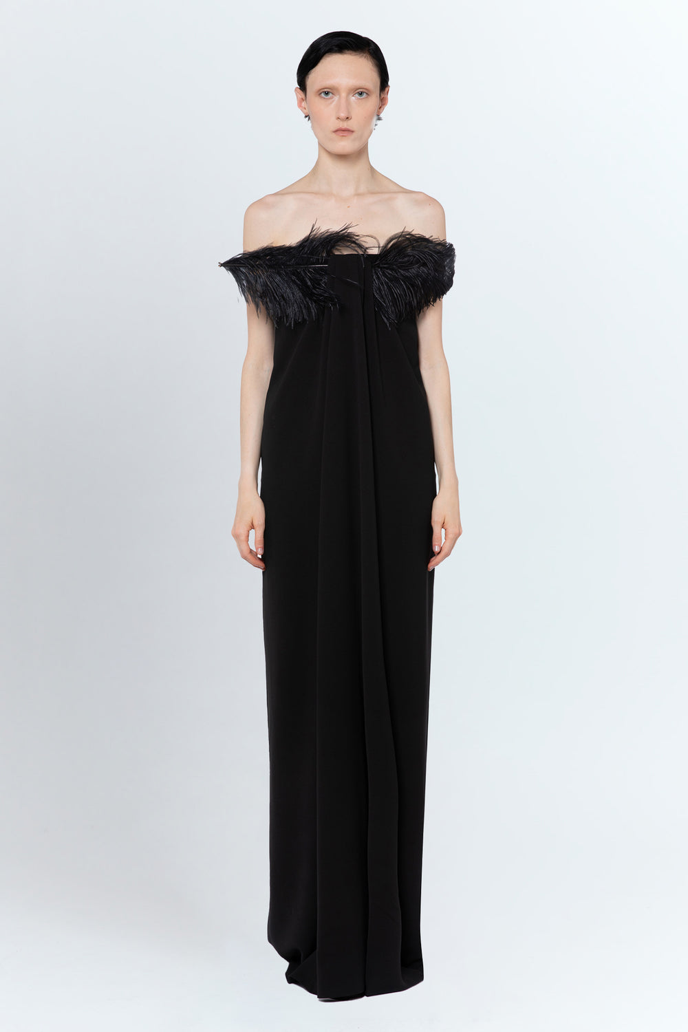 Mirai Gown In Black Crepe