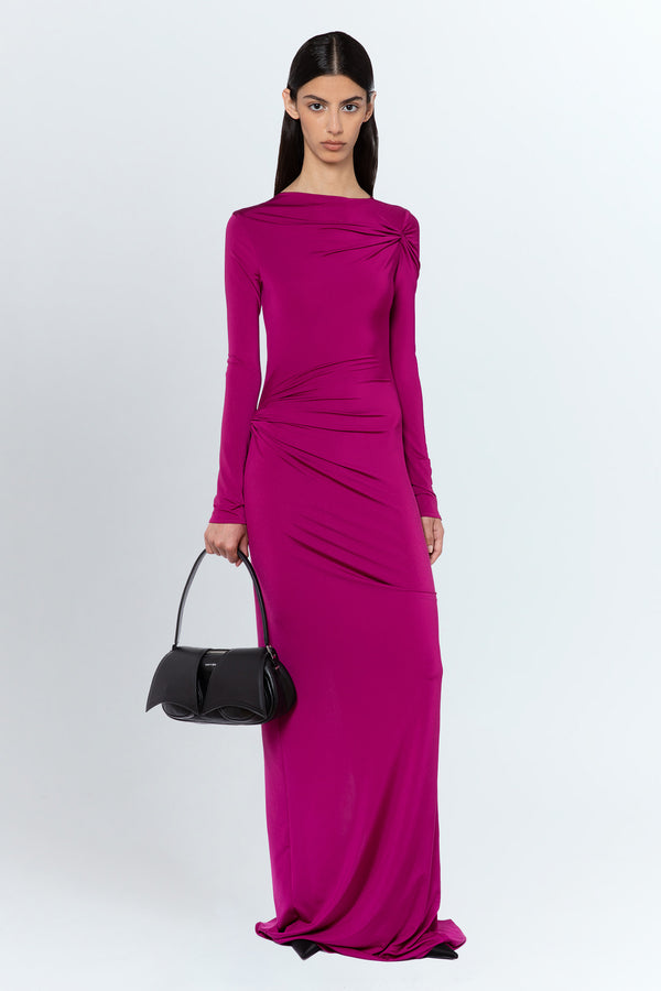 Nubria Gown In Fuchsia