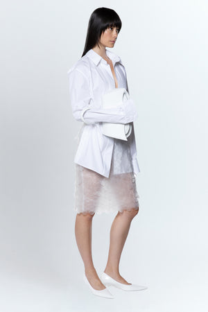 Delta Midi Skirt In Brina Frost Film Sequin