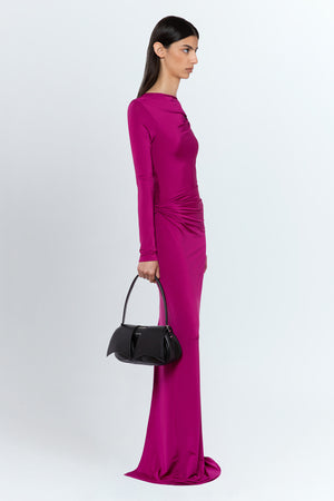 Nubria Gown In Fuchsia