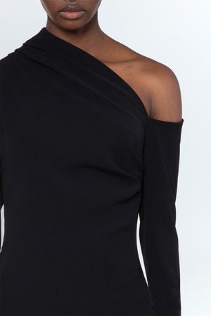 Adelaide Gown In Black Crepe