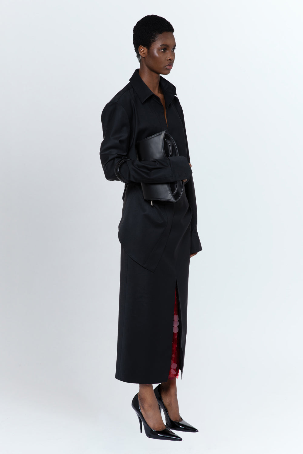 Zure Midi Skirt In Nero Tailoring