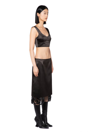 Fala Midi Skirt In Bitter Chocolate