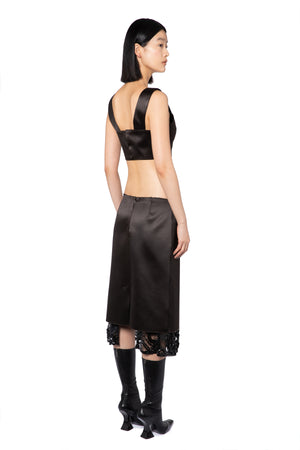 Fala Midi Skirt In Bitter Chocolate