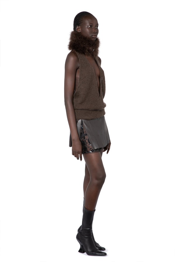 Salina Knit Top In Bitter Chocolate