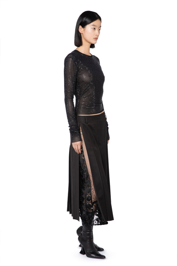 Brone Midi Skirt In Bitter Chocolate