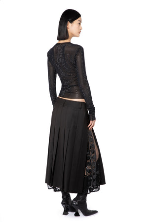 Brone Midi Skirt In Bitter Chocolate
